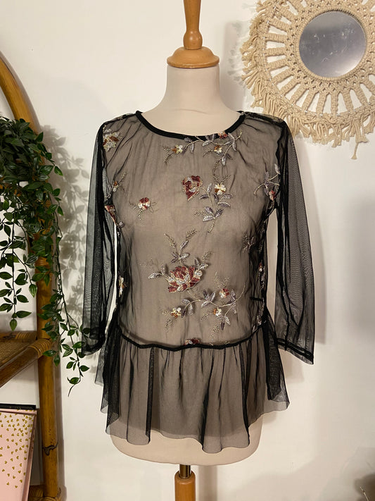 Blouse brodée